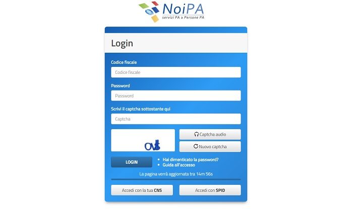 NoiPa cedolino aprile stipendio pdf