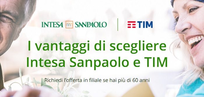 Intesa Sanpaolo: canone gratuito con offerta Tim