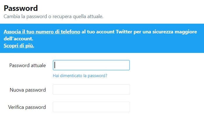 Twitter: cambiare password dopo bug