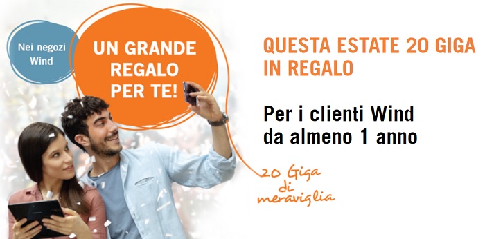 Offerte Wind mobile: 20 GB internet in regalo, come attivarli