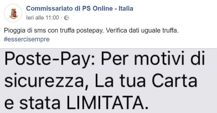 Poste Italiane: truffa hacker Postepay