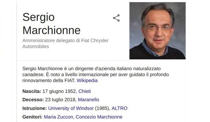 Sergio Marchionne morto bufala