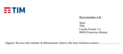 Disdetta Telecom linea fissa modulo pdf