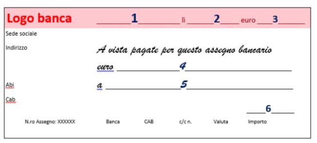 Assegno bancario o postale differenze e come compilarlo