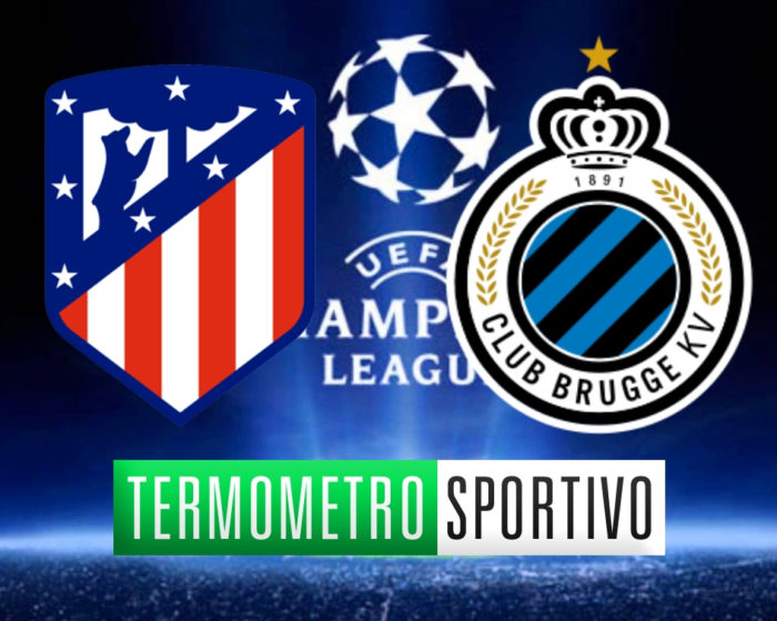 Diretta Atlético Madrid-Brugges streaming risultato live Champions League 2018/2019