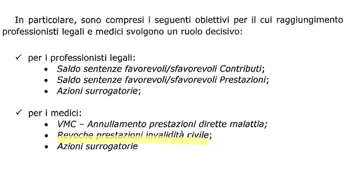 Bonus Inps revoca pensione di invalidità