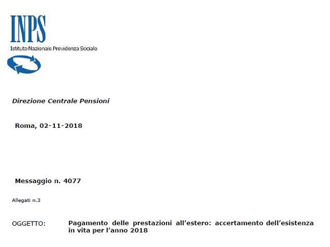 Pensioni estero controlli Inps al via. Chi deve dichiarare