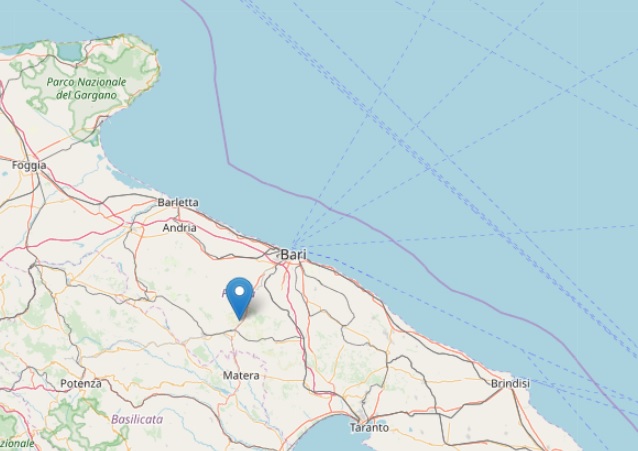 Terremoto oggi Italia epicentro in Puglia, profondità e magnitudo