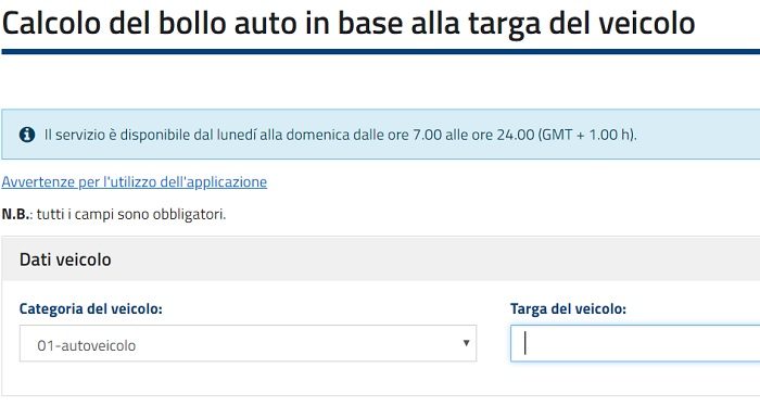 Bollo auto 2019 evasione pagamento