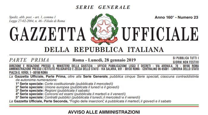 Pensioni ultime notizie Quota 100 in Gazzetta Ufficiale pdf