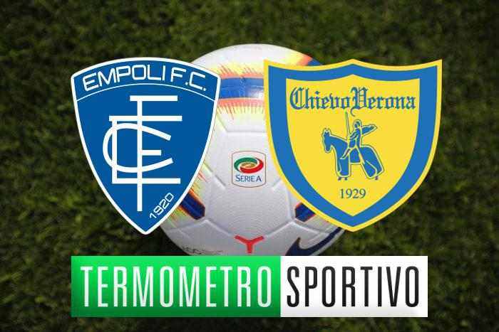 Empoli-Chievo diretta streaming, formazioni e cronaca in tempo reale