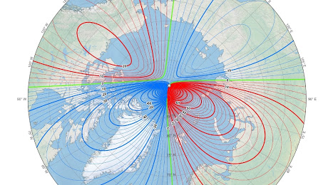Polo Nord magnetico terrestre dove si trova, spostamento e cos'è
