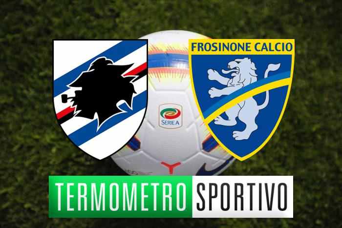 Sampdoria-Frosinone diretta streaming, formazioni e cronaca in tempo reale