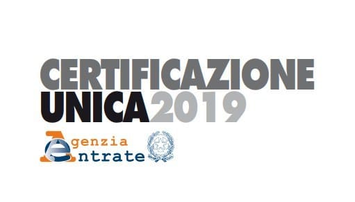 Certificazione unica 2019 Cu ex Cud online per dipendenti e pensionati