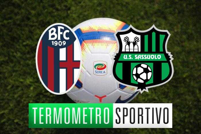 Diretta Bologna-Sassuolo streaming, tv, formazioni e risultato - LIVE