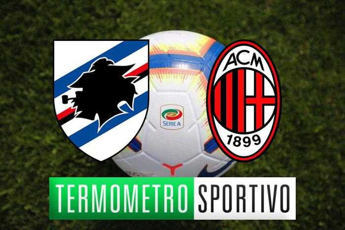 Diretta Sampdoria-Milan streaming, tv, formazioni, risultato - LIVE