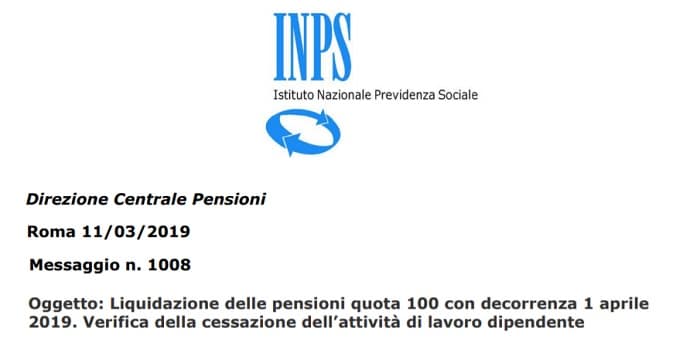 Pensioni ultime notizie: restituzione assegno Quota 100