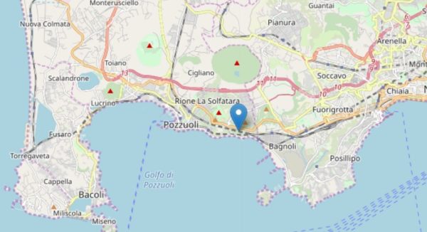 Terremoto Napoli 15 marzo 2019