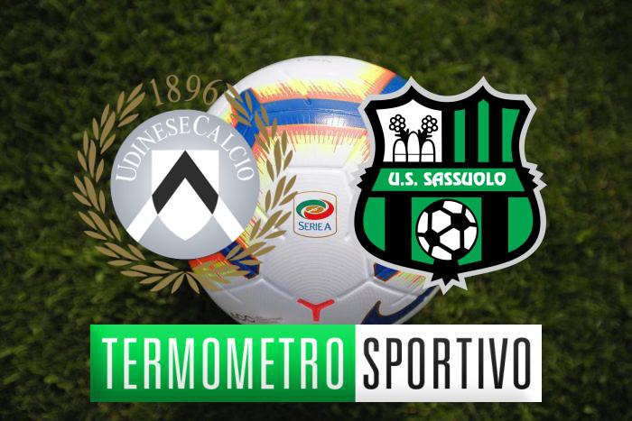 Udinese-Sassuolo: diretta streaming, tv, quote e probabili formazioni