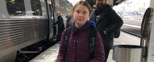 Greta Thunberg a Roma 19 aprile 2019