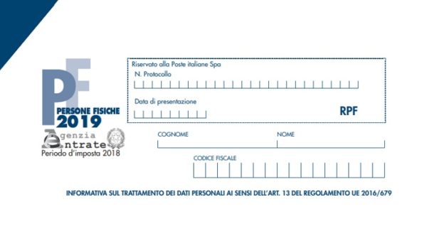 Modello Redditi 2019 Persone Fisiche