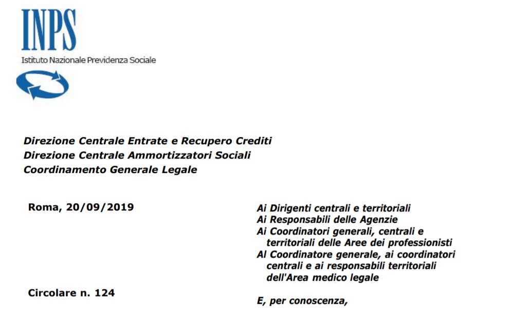 Contributi Inps e prescrizione circolare Inps