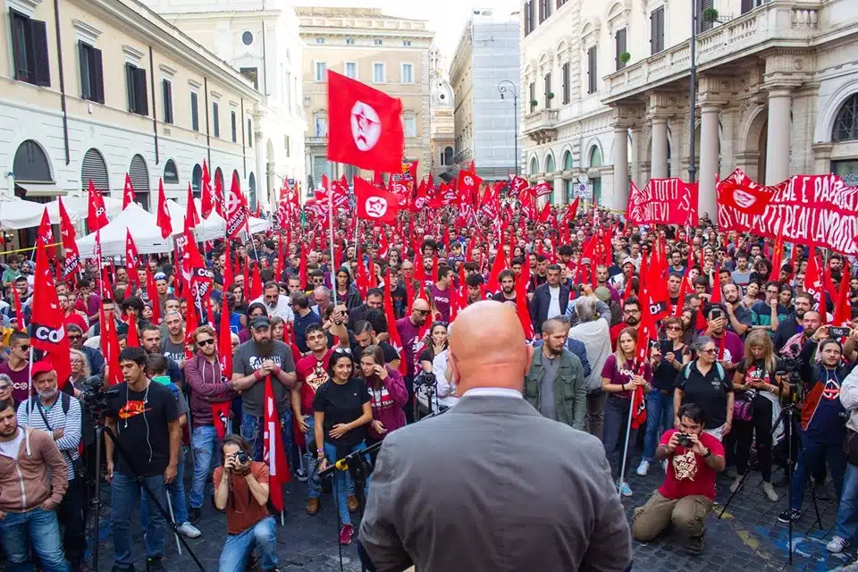 Il PC scende in piazza a Roma. Le dichiarazioni esclusive di Marco Rizzo