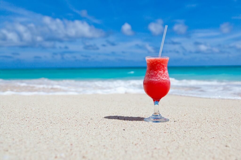 bicchiare su spiaggia