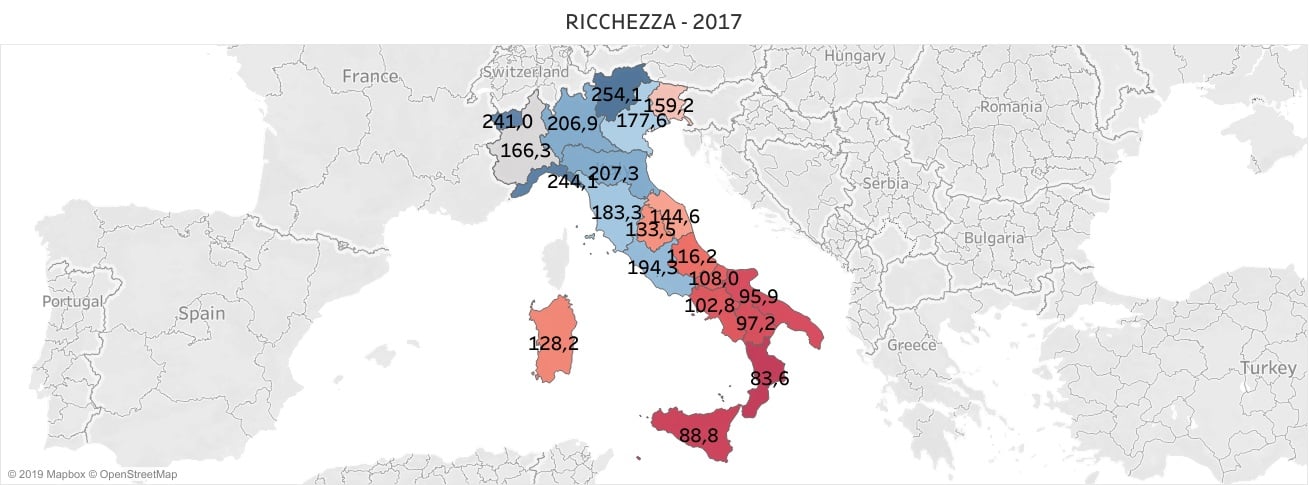 RICCHEZZA delle famiglie