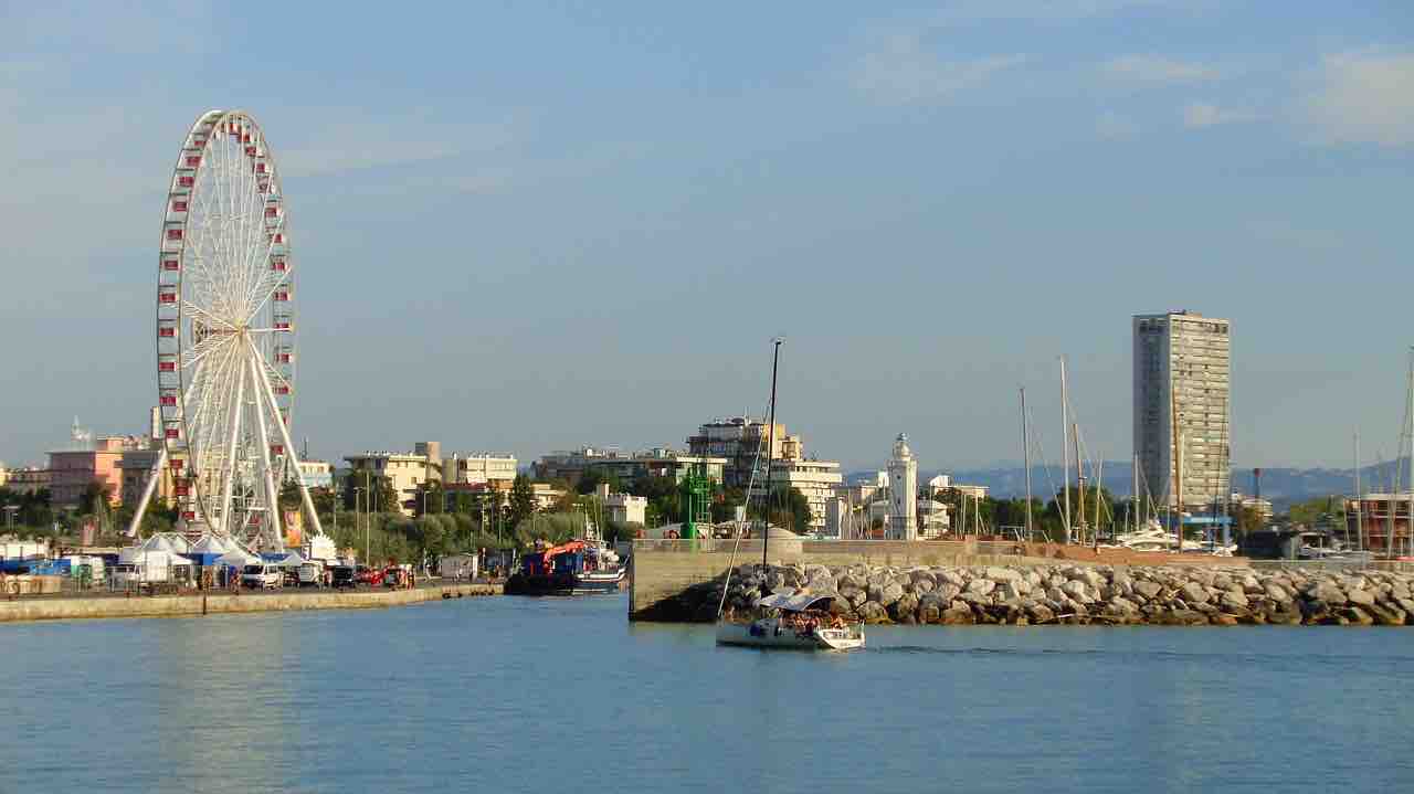 Vista lungomare Rimini