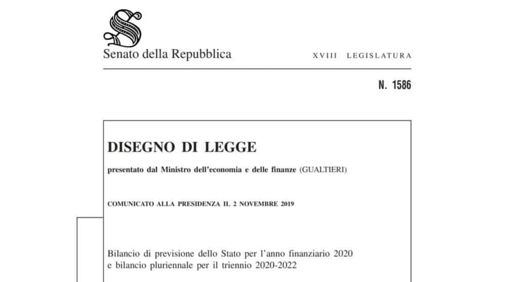 Copia Legge di Bilancio 2020