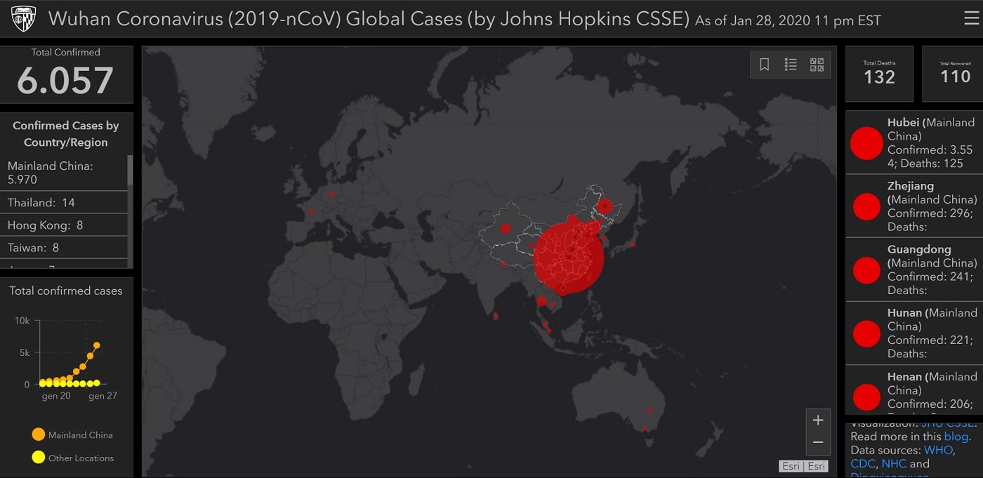 Mappa Coronavirus