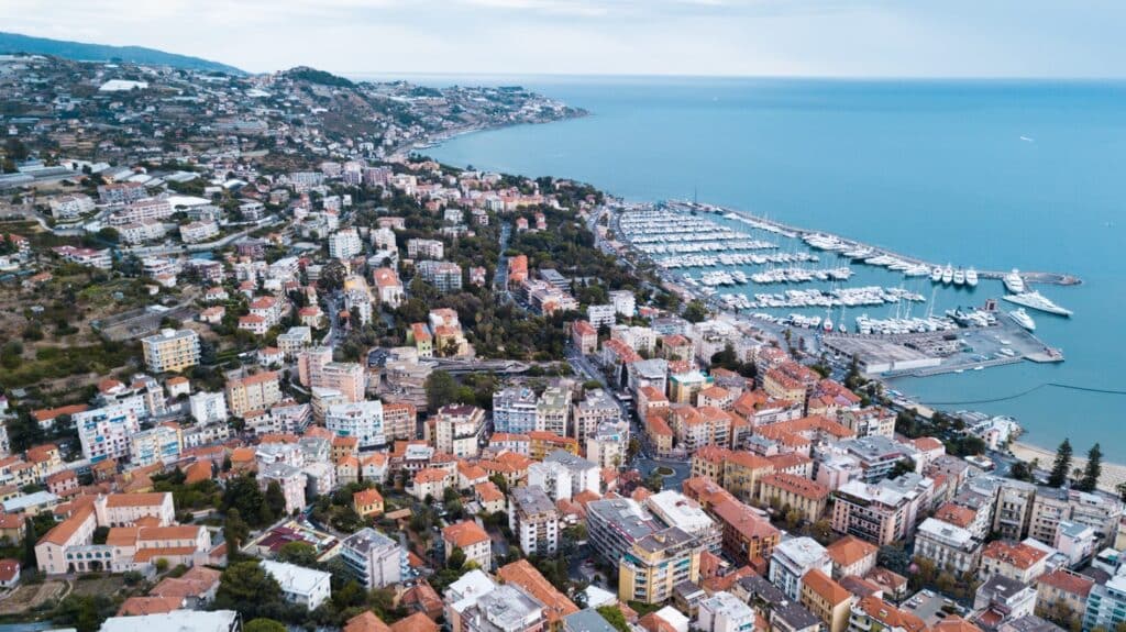 Immagine dall'alto di Sanremo