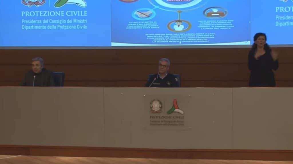 Conferenza stampa Protezione Civile 20 aprile 2020