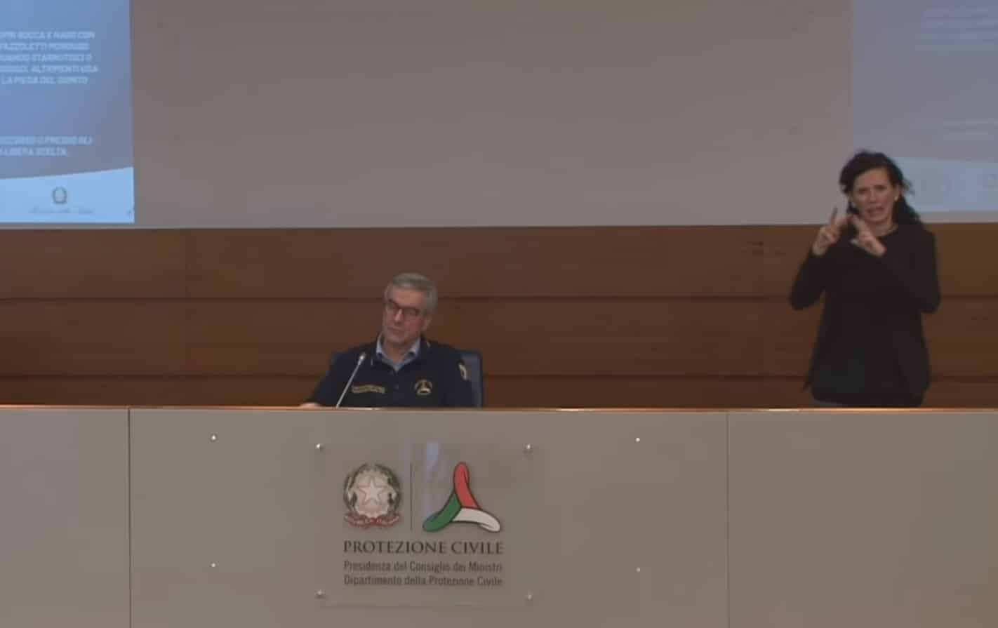 Conferenza stampa Protezione Civile