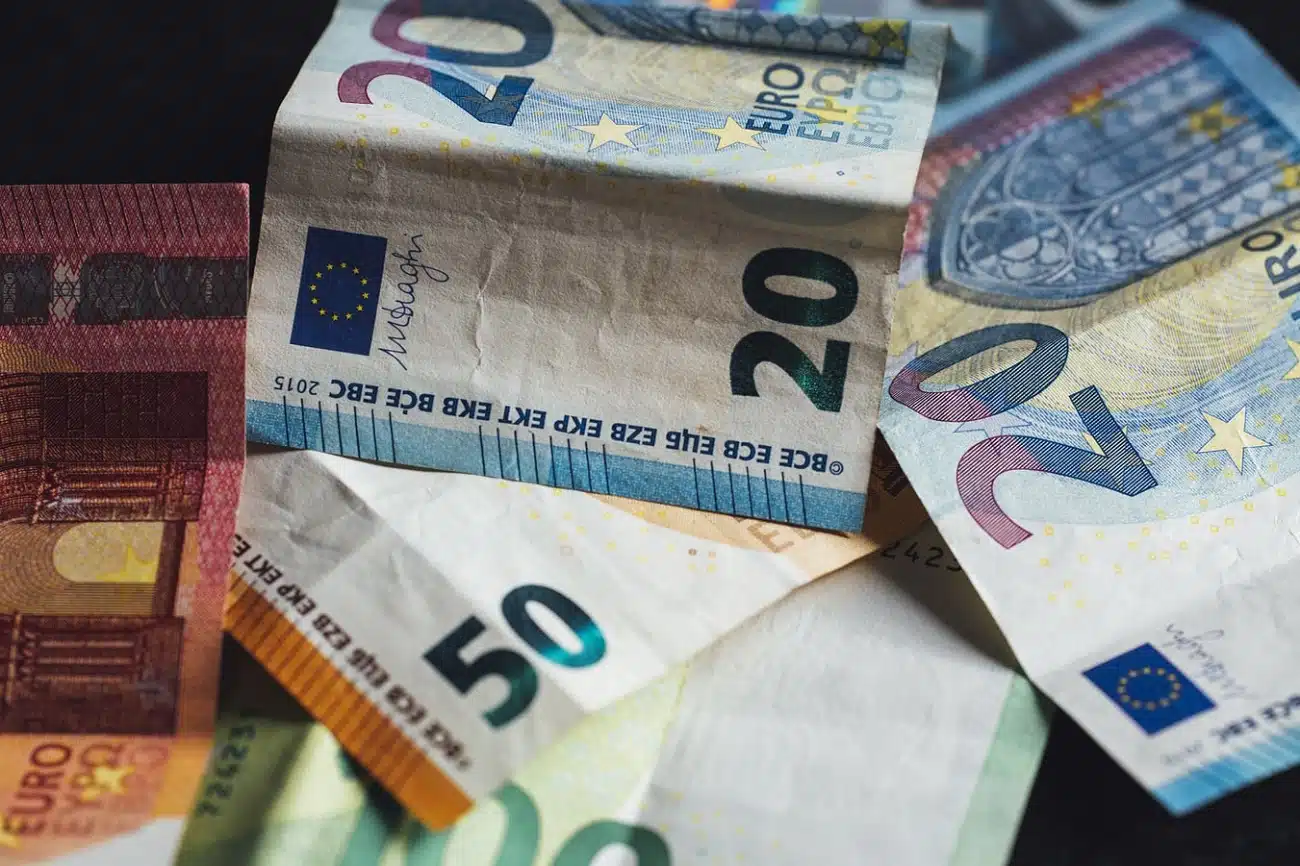 Vari tagli di banconote in euro