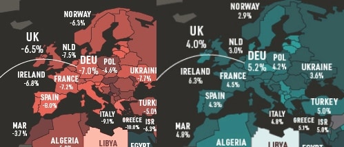 variazione pil europa 2020-21