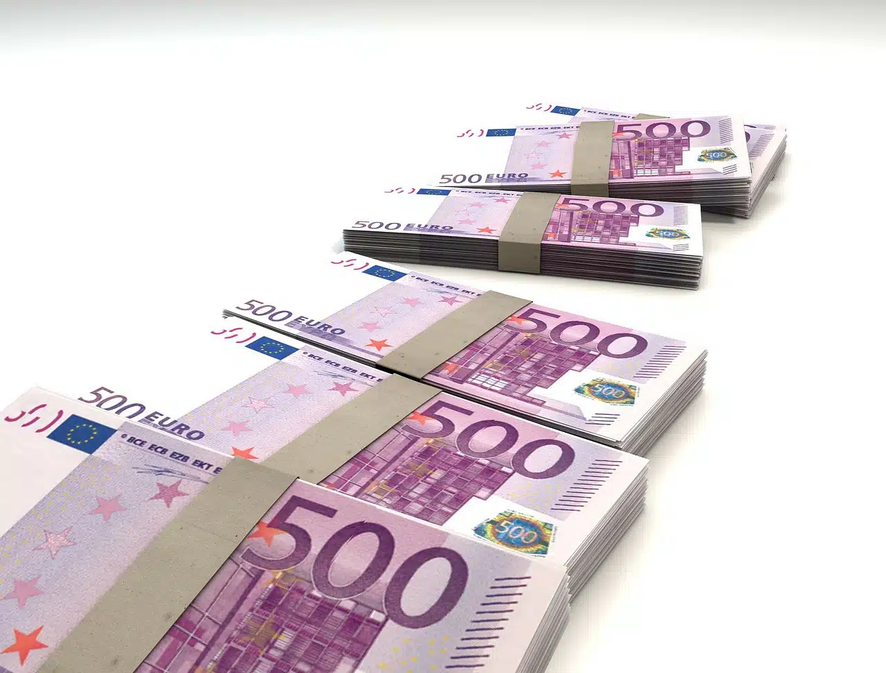 Blocchi di banconote da 500 euro