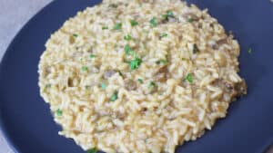 Risotto con funghi porcini secchi Risotto con funghi porcini secchi