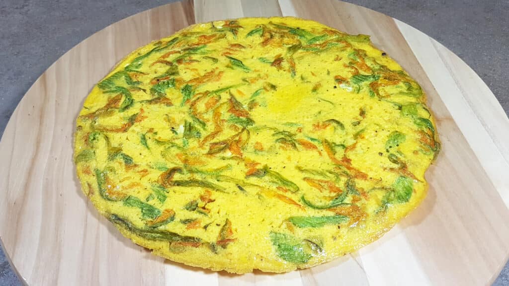 Frittata di fiori di zucca