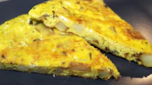Frittata di patate e porcini Frittata di patate e porcini