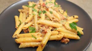 Pasta alla boscaiola Pasta alla boscaiola