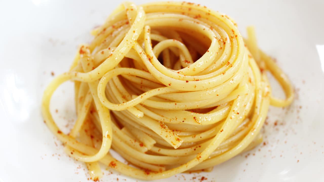 Linguine aglio olio e peperoncino