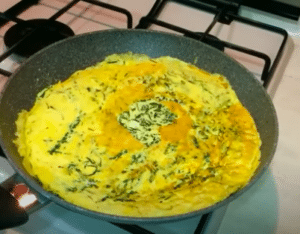 Frittata di agretti Frittata di agretti