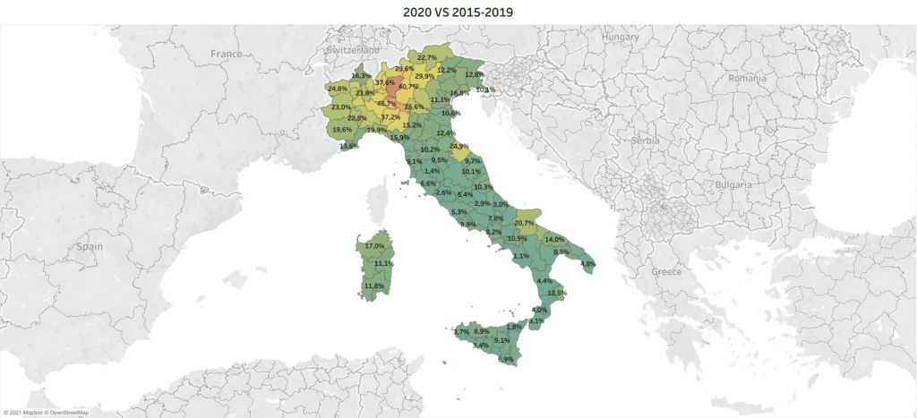 eccesso di mortalità