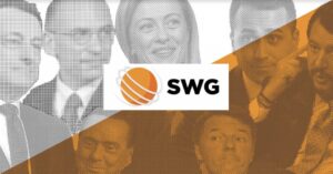 Sondaggi elettorali Swg, il Pd si avvicina a FdI, la Lega sprofonda al 15% Sondaggi elettorali Swg, il Pd si avvicina a FdI, la Lega sprofonda al 15%
