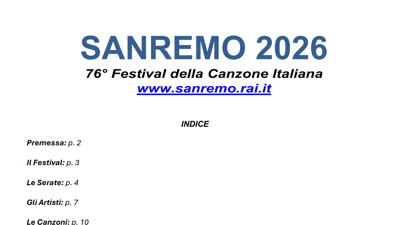 festival di sanremo 2026 date nuovo regolamento